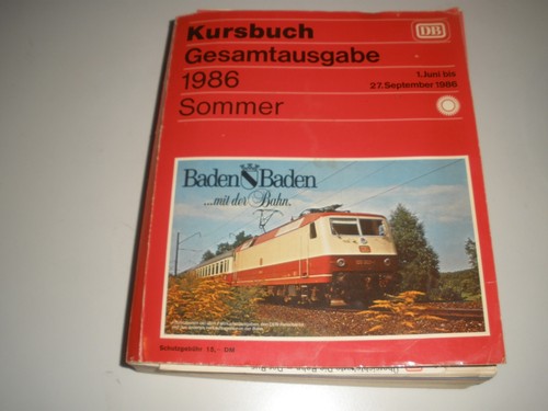Kursbuch deutsche bundesbahn - kursbuch,