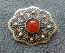 Silver Vintage Old Brooch with