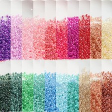 Hochwertig Rocaille Perlen MIX 600Stk DIY Schmuck Basteln Set bunt kleine Perlen