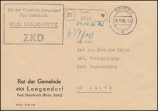 ZKD-Brief Rat der Gemeinde