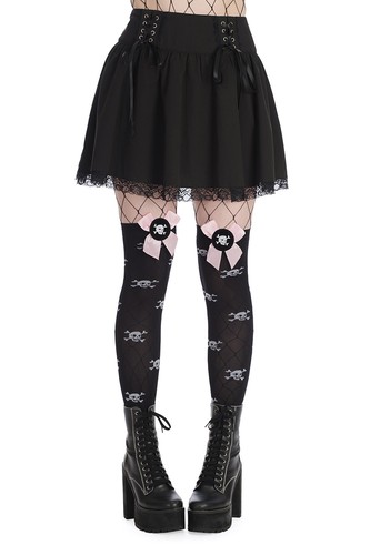 Damen schwarz gothic punk emo - schwarz,