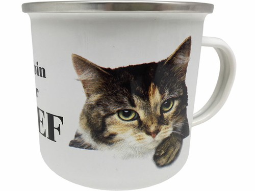 Emaille becher ich - emaille,