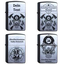 Feuerwehr Zippo chrome brushed
