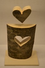 DEKO Holzherz aus Naturholz