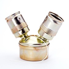 Lampenverteiler 2x E27 mit
