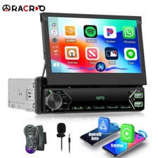 Wireless CarPlay 1 DIN 7 Zoll Autoradio mit Ausfahrbarem Display Bluetooth USB