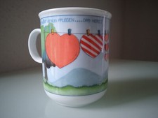 W. STEINBECK Tasse "Man kann es nicht genug pflegen..das Herz" Kaffeetasse