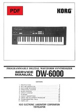 Korg 6000 service - korg, manual
