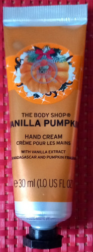 The body shop - vanilla, pumpkin