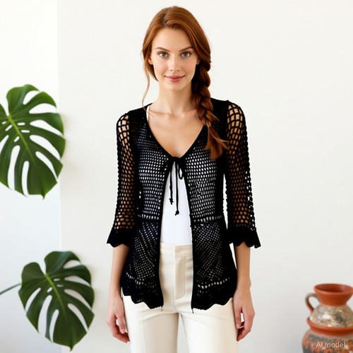 Boho goth strickjacke - boho,