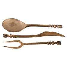 Messing-Besteckset mit