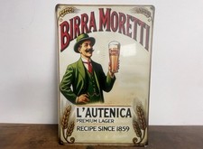 BIRRA MORETTI BIER Blechschild
