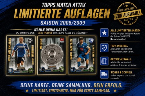 Match attax 2008 2009 - match, alle