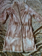 PIELINI Damen Ledermantel Kaninchenfell Fellmantel Gr.42 / Gr. 44 LUXUS PUR