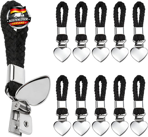 Metall handtuchclips set - metall, 10