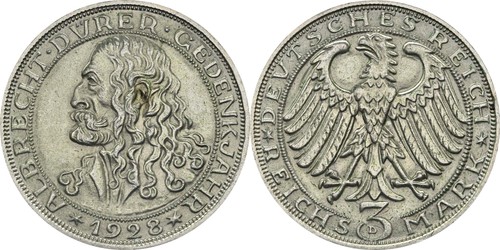 Reichsmark 1928 dürer - ,