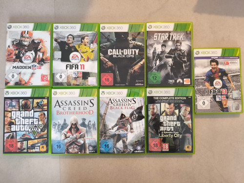 Xbox 360 spiele - xbox, sammlung