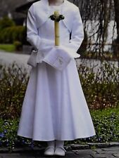 Bian Corella weise Kommunionkleid weiß 146 152 slim fit Jacke Bolero Kleid