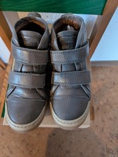 Winterstiefel braun m. Klettverschluß, Leder, Gr. 33 bisgaard