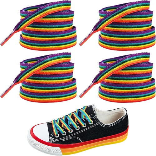 Regenbogen pride schnürsenkel - regenbogen,