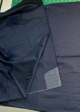 Nadelstreifen Viskosejersey navy ca. 150 x 250 cm (Nr. 1)
