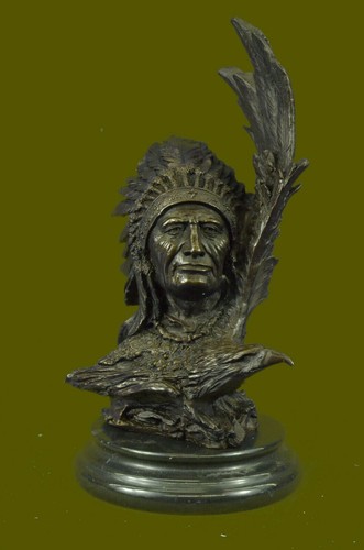 Indianer krieger chief bronze - indianer,