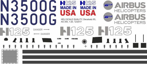 Decal h125 as 350 - 85,