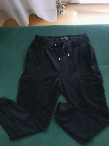 Schwarze cargo jogger hose - cargo,