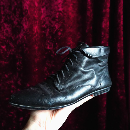 Vintage 80er schwarze leder - 80er,