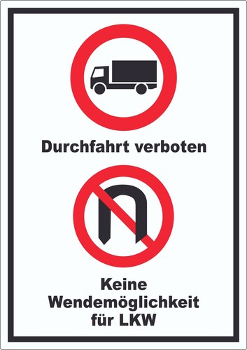 Durchfahrt verboten lkw - durchfahrt,