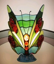 Schmetterling Bernsteinlampe AURUM Tischlampe Edelstein Lampe Bernstein Tiffany