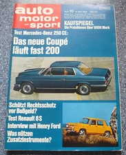 AMS 10/1969 Mercedes 250 CE