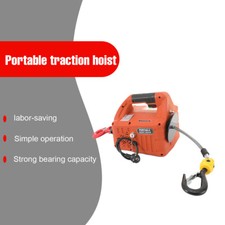 Elektrische Seilwinde 500kg Seilhebezug Motorwinde Hebezug Hubhöhe 7,6m 1500W