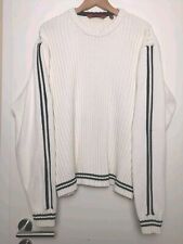Signum, Pullover, Sweater, Gr. XL, Baumwolle, Off White, Blau, Tadellos 