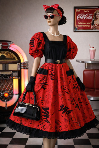 Vintage rockabilly kleid - vintage,