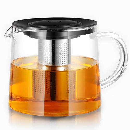 Glas teekanne l - teekanne, mit
