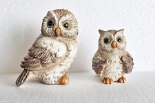 2 dekorative Eulenfiguren -