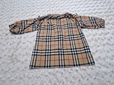 Burberry Kleid mit klassischem Burberry Beige Nova Check 18 Monate 