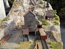 Präsentationsdiorama "Alter Steinbruch 4" Schotterwerk Diorama Rarität