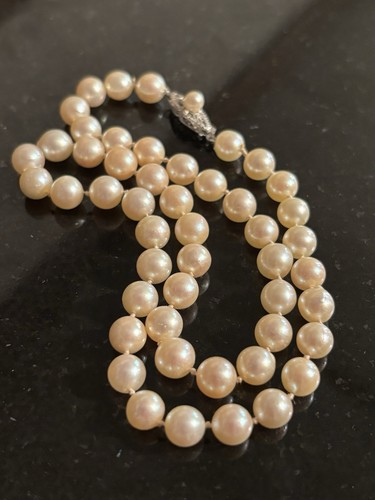 Vintage kette von zuchtperlen - vintage,