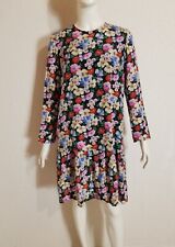 Barbara Lohmann sehr feminines Kleid Seidenkleid 100% Seide Blumen Muster