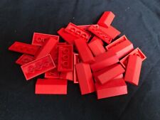 Lego 30 x Dachsteine rot Slope 33 2 x 4 Double 3299 Basic Bricks  