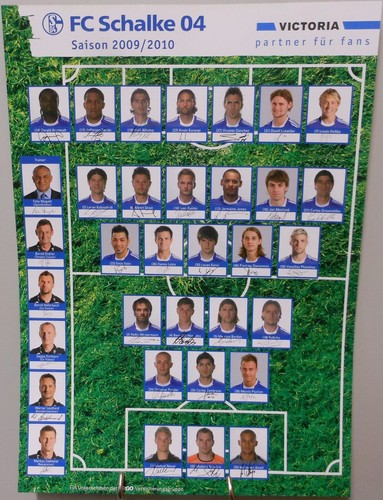 Schalke maxi autogrammkarte - schalke,
