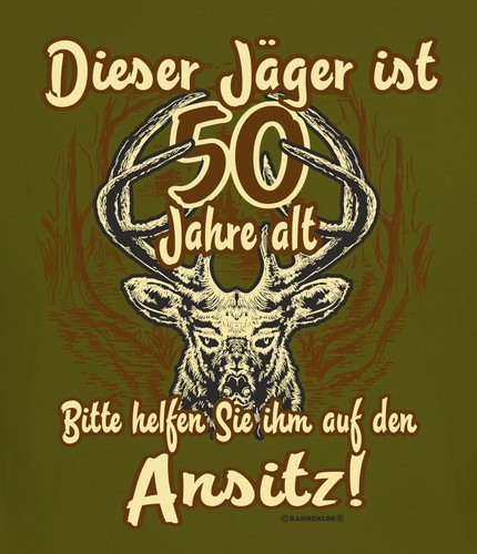 Jäger geburtstag shirt - 50.geburtstag, t-shirt