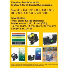 Schriftband Brother P-Touch