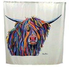 Croydex Angus McCoo Steven Braun Badezimmer Duschvorhang - 1,8 m x 1,8 m