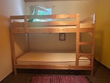 MYDAL Etagenbettgestell, Farbe Kiefer natur, Liegeflächen 90 x 200, Höhe 208 cm