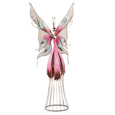 Garten Dekofigur Elfe pink H