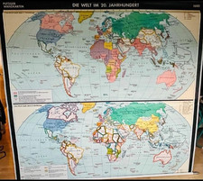 Alte Schulwandkarte -