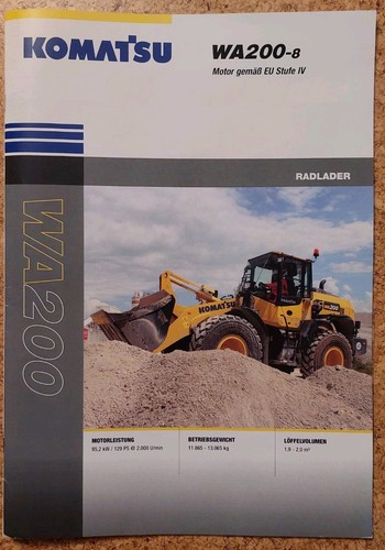 Prospekt vom komatsu wa200 - vom, wa200-8